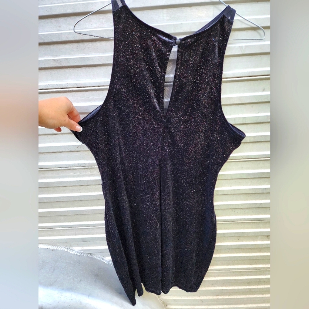 Black tie affair glitter party dress